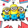 Bộ 50 tranh tô màu Minions A4 A5 - Tô màu sáng tạo, phát triển năng khiếu bé 8.500 VND