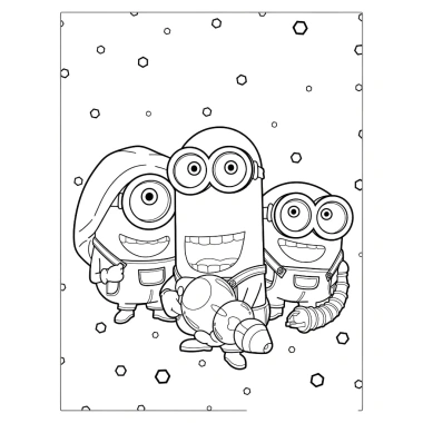 Bộ 50 tranh tô màu Minions A4 A5 - Tô màu sáng tạo, phát triển năng khiếu bé 8.500 VND 2