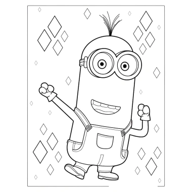 Bộ 50 tranh tô màu Minions A4 A5 - Tô màu sáng tạo, phát triển năng khiếu bé 8.500 VND 4