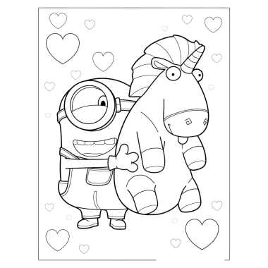 Bộ 50 tranh tô màu Minions A4 A5 - Tô màu sáng tạo, phát triển năng khiếu bé 8.500 VND 5
