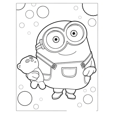 Bộ 50 tranh tô màu Minions A4 A5 - Tô màu sáng tạo, phát triển năng khiếu bé 8.500 VND 6