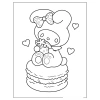 Bộ 50 tranh tô màu My Melody A4 A5 - Giá 15.900₫, phát triển sáng tạo cho bé 8
