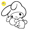 Bộ 50 Tranh Tô Màu My Melody cho Màu Sáp và Chì - KOTY Giá Siêu Ưu Đãi 19.900₫