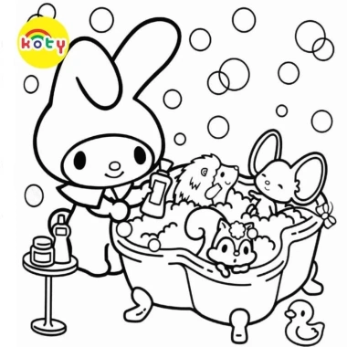 Bộ 50 Tranh Tô Màu My Melody cho Màu Sáp và Chì - KOTY Giá Siêu Ưu Đãi 19.900₫ 3
