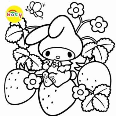 Bộ 50 Tranh Tô Màu My Melody cho Màu Sáp và Chì - KOTY Giá Siêu Ưu Đãi 19.900₫ 6