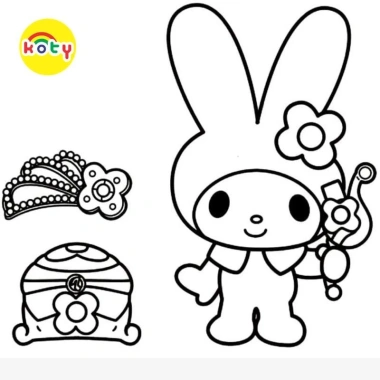 Bộ 50 Tranh Tô Màu My Melody cho Màu Sáp và Chì - KOTY Giá Siêu Ưu Đãi 19.900₫ 7