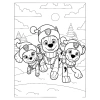 Bộ 50 tranh tô màu Paw Patrol Giáng Sinh Noel Size A4 A5 - Phát triển năng khiếu sáng tạo cho bé, giá chỉ 15.900 VND 2