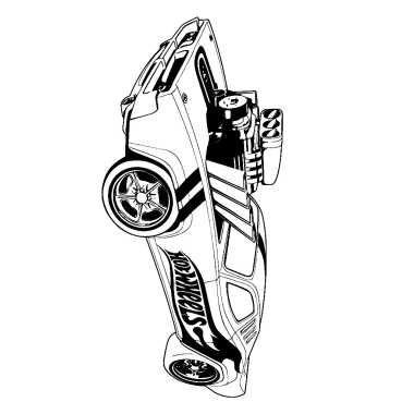Bộ 50 tranh tô màu Siêu xe Hot Wheels A4 A5 cho bé - Tăng sáng tạo, giá 15.900₫