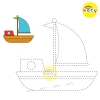Bộ 50 Tranh Vẽ Tô Màu Nối Dấu Chấm cho Bé - Phát Triển Năng Khiếu, Đồ Chơi Giấy KOTY TM7.013 Giá 19.900₫ 3