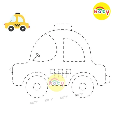 Bộ 50 Tranh Vẽ Tô Màu Nối Dấu Chấm cho Bé - Phát Triển Năng Khiếu, Đồ Chơi Giấy KOTY TM7.013 Giá 19.900₫