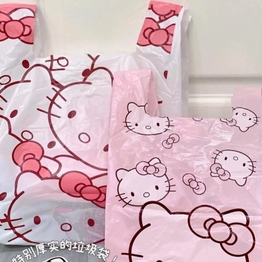 Bộ 50 Túi Nhựa Bé Gái Hồng - Tote, Quà Tặng, Bảo Quản, Đựng Rác, Giá 98.239₫