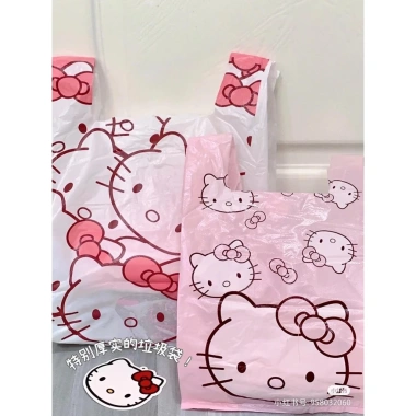 Bộ 50 Túi Nhựa Bé Gái Hồng - Tote, Quà Tặng, Bảo Quản, Đựng Rác, Giá 98.239₫