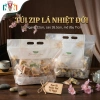 Bộ 50 Túi Zip Đựng Sandwich, Bánh Mì Gối, Thiết Kế Lá Nhiệt Đới, Giá 140k
