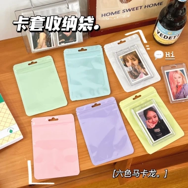 Bộ 50 túi zip mini pastel dễ thương, lomocard đựng đồ cá nhân - Giá chỉ 52.000₫ 6