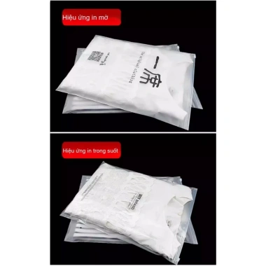 Bộ 50 túi zipper nhựa PE trong suốt dày hơn – Đóng gói và lưu trữ quần áo, 56.549đ