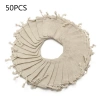 Bộ 50 vải lanh nhỏ cho túi dây rút, đay túi, túi cưới, ủng hộ bao - Giá chỉ 140.708 VND 4
