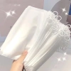 Bộ 50 zip kéo vòng túi nhựa đôi mờ, dây kéo dày, bảo quản thực phẩm, túi vải beg