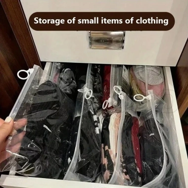 Bộ 50 zip kéo vòng túi nhựa đôi mờ, dây kéo dày, bảo quản thực phẩm, túi vải beg