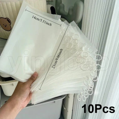 Bộ 50 zip kéo vòng túi nhựa đôi mờ, dây kéo dày, bảo quản thực phẩm, túi vải beg 10 Bộ 50 zip kéo vòng túi nhựa đôi mờ, dây kéo dày, bảo quản thực phẩm, túi vải beg 10