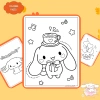 Bộ 50/25/10 tờ tranh tô màu Cinnamoroll cho bé, giấy A4 A5 70gsm, giá 13.100₫