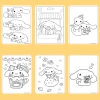 Bộ 50/25/10 tờ tranh tô màu Cinnamoroll cho bé, giấy A4 A5 70gsm, giá 13.100₫ 6