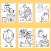 Bộ 50/25/10 tờ tranh tô màu Hulk xanh cho bé giấy A4 A5 70gsm giá chỉ 13.100₫ 4