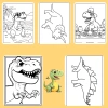 Bộ 50/25/10 tờ tranh tô màu khủng long Dinosaur cho bé Giấy A4/A5 dày 160gsm giá 22.800₫ 5