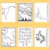 Bộ 50/25/10 tờ tranh tô màu khủng long Dinosaur cho bé Giấy A4/A5 dày 160gsm giá 22.800₫ 8