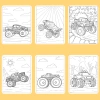 Bộ 50/25/10 tờ tranh tô màu xe tải Monster Truck A4 A5 70gsm MT871T Giá 13.100₫ 2