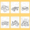 Bộ 50/25/10 tờ tranh tô màu xe tải Monster Truck A4 A5 70gsm MT871T Giá 13.100₫ 3