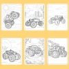 Bộ 50/25/10 tờ tranh tô màu xe tải Monster Truck A4 A5 70gsm MT871T Giá 13.100₫ 6