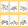 Bộ 50/25/10 tờ tranh tô màu xe tải Monster Truck A4 A5 70gsm MT871T Giá 13.100₫ 7