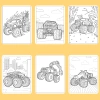 Bộ 50/25/10 tờ tranh tô màu xe tải Monster Truck A4 A5 70gsm MT871T Giá 13.100₫ 9