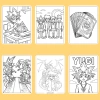 Bộ 50/25/10 tờ tranh tô màu Yu-Gi-Oh! cho bé - giấy A4/A5 dày 160gsm, giảm giá 22.8k 2