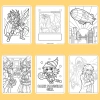 Bộ 50/25/10 tờ tranh tô màu Yu-Gi-Oh! cho bé - giấy A4/A5 dày 160gsm, giảm giá 22.8k 4