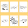 Bộ 50/25/10 tranh tô màu Lightning McQueen cho bé, giấy A4 A5 70gsm, giá ưu đãi 13.100đ 2