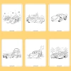 Bộ 50/25/10 tranh tô màu Lightning McQueen cho bé, giấy A4 A5 70gsm, giá ưu đãi 13.100đ 3