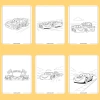 Bộ 50/25/10 tranh tô màu Lightning McQueen cho bé, giấy A4 A5 70gsm, giá ưu đãi 13.100đ 4