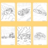 Bộ 50/25/10 tranh tô màu Lightning McQueen cho bé, giấy A4 A5 70gsm, giá ưu đãi 13.100đ 7