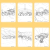 Bộ 50/25/10 tranh tô màu Lightning McQueen cho bé, giấy A4 A5 70gsm, giá ưu đãi 13.100đ 8
