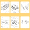 Bộ 50/25/10 tranh tô màu Lightning McQueen cho bé, giấy A4 A5 70gsm, giá ưu đãi 13.100đ 9