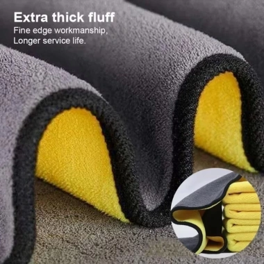Bộ 5/10 Khăn Lau Microfiber Hai Mặt Siêu Mịn, Thấm, Vải Chi Tiết Ô Tô - Giá 36.399₫
