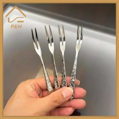 Bộ 5/10 Nĩa Trái Cây Thép Không Gỉ Đa Năng Ice Crack Giá Ưu Đãi 52.030 2