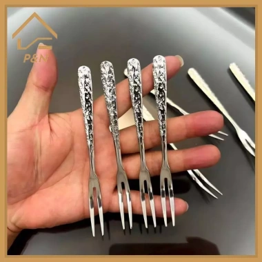 Bộ 5/10 Nĩa Trái Cây Thép Không Gỉ Đa Năng Ice Crack Giá Ưu Đãi 52.030 3