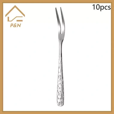 Bộ 5/10 Nĩa Trái Cây Thép Không Gỉ Đa Năng Ice Crack Giá Ưu Đãi 52.030 10