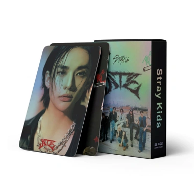 Bộ 55 Photocard Stray Kids Laser Holographic LOMO - Album KPOP Giá ưu đãi 57.200₫