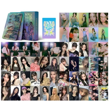Bộ 55 Thẻ Ảnh KPOP IVE Laser Card và SWITCH LOMO, Hình Nhóm Nhạc, Giảm Giá 57%