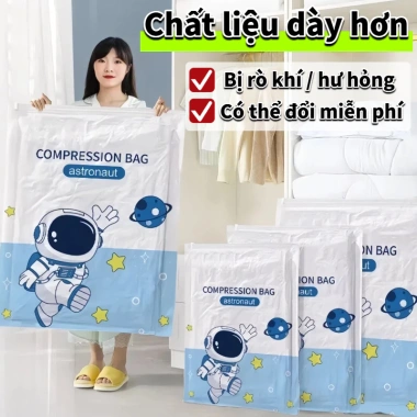 Bộ 5/6/8/10 Túi hút chân không dày, chống rò rỉ - Lưu trữ quần áo, chăn, Rò khí đổi mới, Giá ưu đãi 110.160 VND