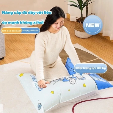 Bộ 5/6/8/10 Túi hút chân không dày, chống rò rỉ - Lưu trữ quần áo, chăn, Rò khí đổi mới, Giá ưu đãi 110.160 VND