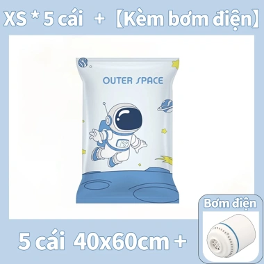 Bộ 5/6/8/10 Túi hút chân không dày, chống rò rỉ - Lưu trữ quần áo, chăn, Rò khí đổi mới, Giá ưu đãi 110.160 VND